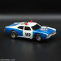 USED Tyco HO Blue w/ White Military Police Slot Car