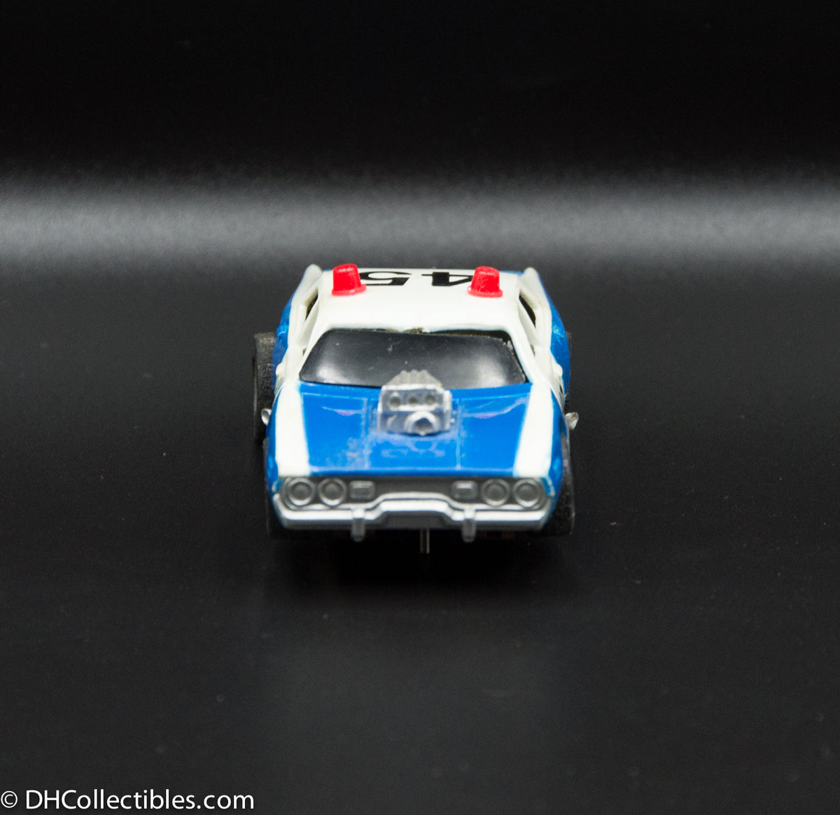 USED Tyco HO Blue w/ White Military Police Slot Car