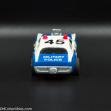 USED Tyco HO Blue w/ White Military Police Slot Car