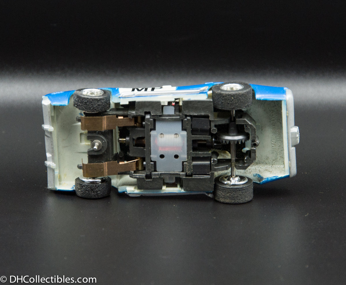 USED Tyco HO Blue w/ White Military Police Slot Car