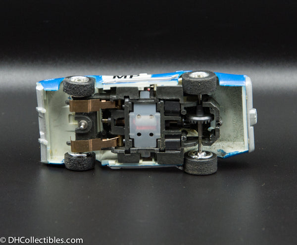 USED Tyco HO Blue w/ White Military Police Slot Car