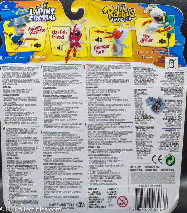 2014 McFarlane Rabbids Invasion Starfish Friend - Action Figure