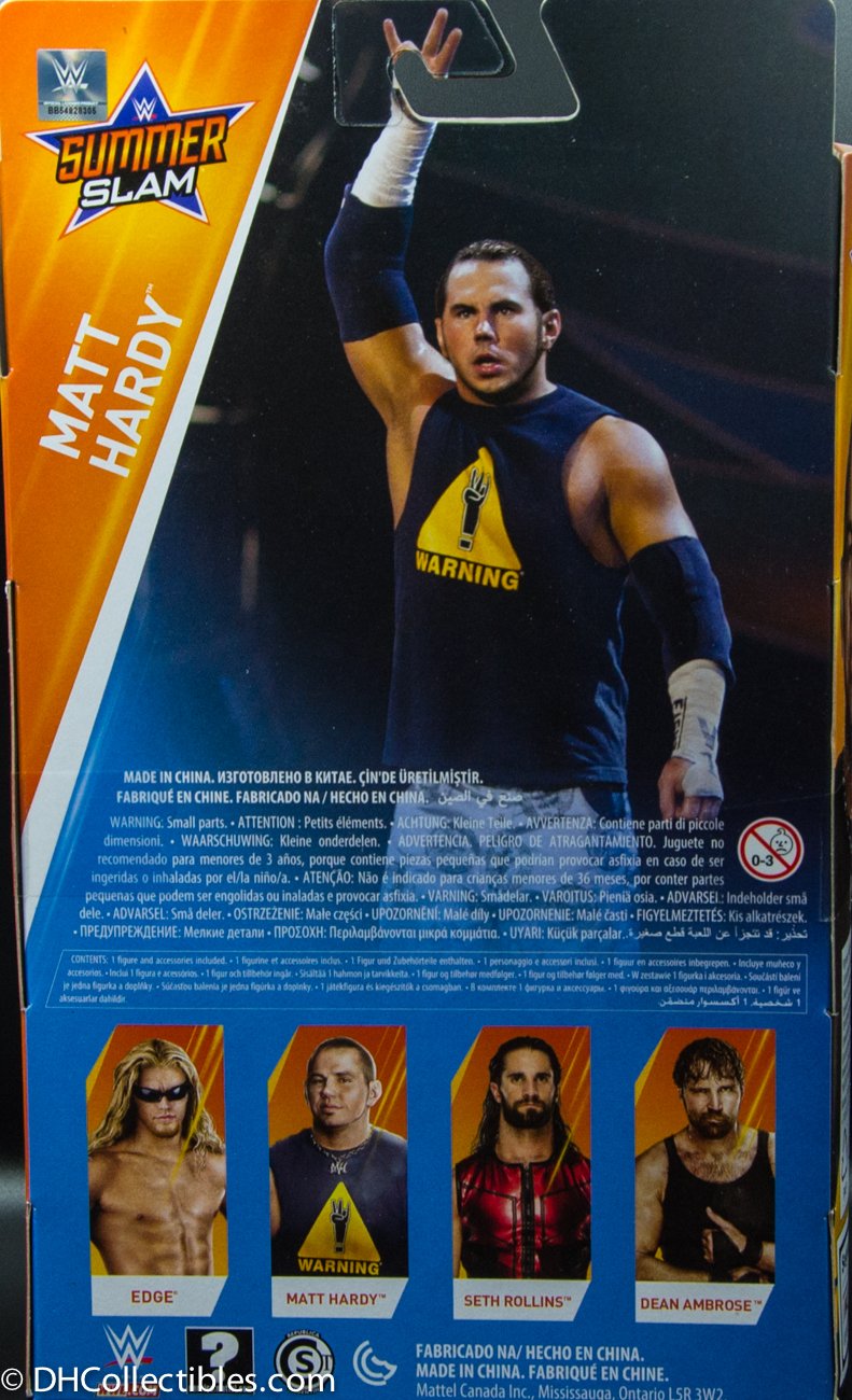 2018 Mattel WWE Elite Collection Summer Slam Matt Hardy Action