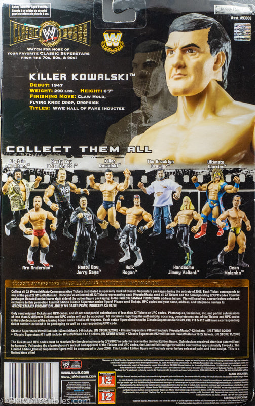 2006 WWE Classic Super Stars Killer Kowalski  - Action Figure
