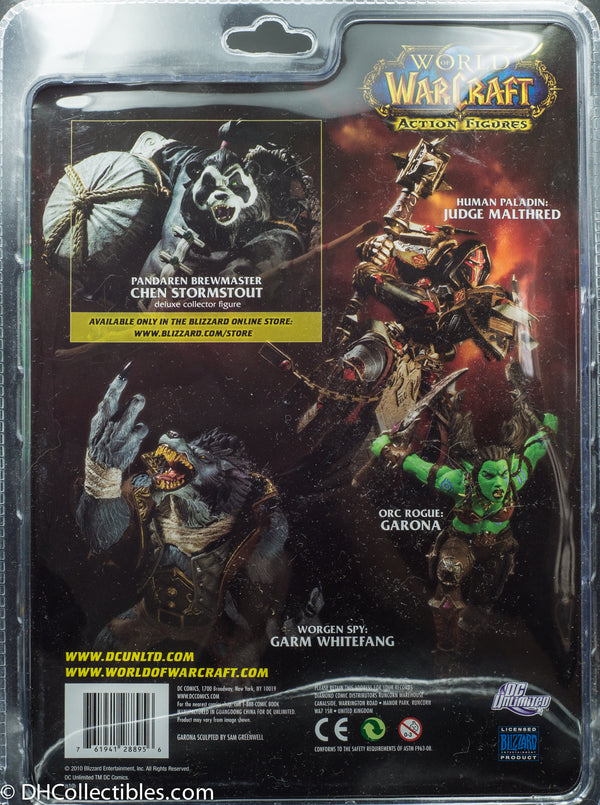 2010 DC Unlimited World Of Warcraft Series 7 Orc Rogue Garona - Action Figure