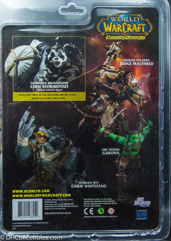 2010 DC Unlimited World Of Warcraft Series 7 Human Paladin Judge Malthred - Action Figure