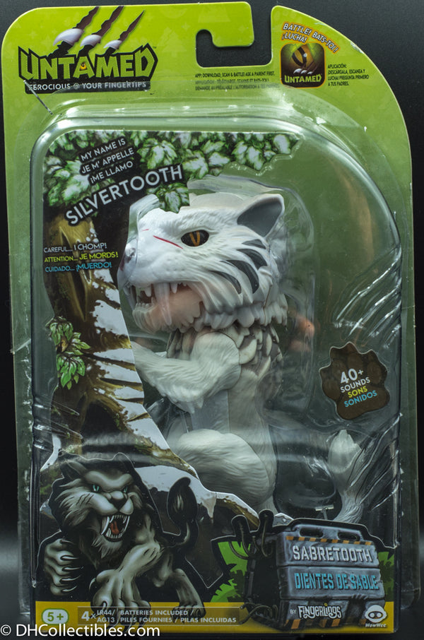 WooWee Untamed Sabretooth Tiger Silvertooth Fingerling