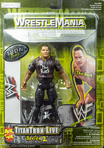 1999 WWE Wrestlemania TitanTron Live Series 2 WWF The Rock - Action Figure