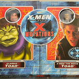 2000 ToyBiz Marvel X-Men the Movie X Mutations Classic & The Movie Toad  Action Figures