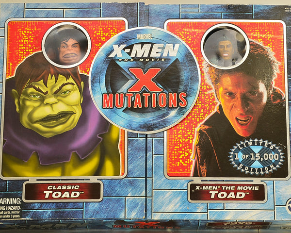 2000 ToyBiz Marvel X-Men the Movie X Mutations Classic & The Movie Toad  Action Figures