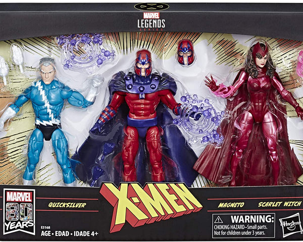 2018 Hasbro Marvel Legends X-Men Quicksilver, Magneto and Scarlett Witch Action Figure Set