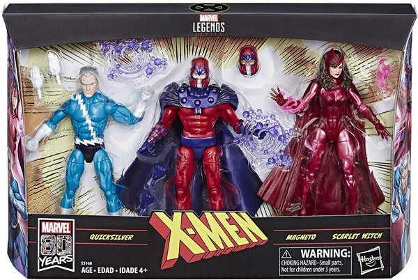 2018 Hasbro Marvel Legends X-Men Quicksilver, Magneto and Scarlett Witch Action Figure Set