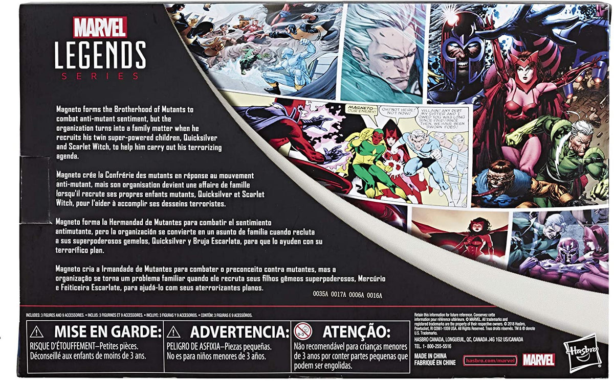2018 Hasbro Marvel Legends X-Men Quicksilver, Magneto and Scarlett Witch Action Figure Set