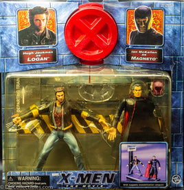 2000 ToyBiz X-Men Movie - Logan (Jackman) Magneto (McKellen) - 2-Pack Action Figure