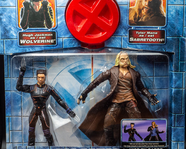 2000 ToyBiz X-Men Movie - Logan (Jackman) Sabretooth (Mane) - 2-Pack Action Figure