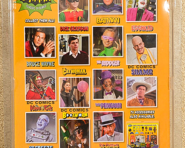 Figures Toy Co - Batman Classic TV Series  - Series 2 Egghead Action Figure 8" Mego Retro  New, unopened packaging. With manufacturers original tie wrap.