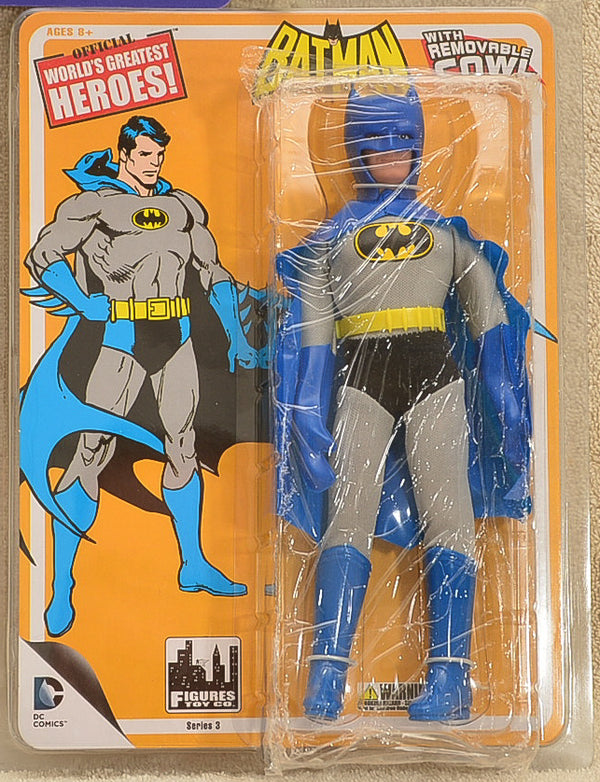 Figures Toy Co Worlds Greatest Heroes Series 3 Batman Action Figure 8" Mego Retro