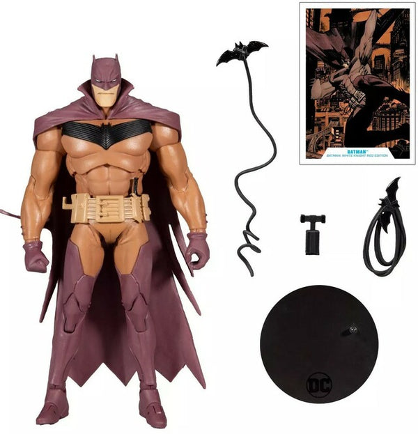 2021 McFarlane Toys DC Multiverse Batman [White Knight Red Edition] - Action Figure