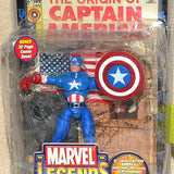 2002 ToyBiz Marvel Legends Series 1  - Captain America Gold Comic Figure