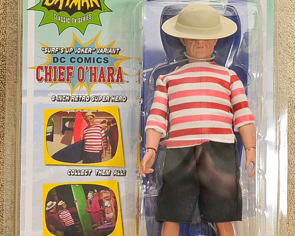 Figures Toy Co Batman Classic TV Series Surf's Up Joker Chief O'Hara Action Figure 8" Mego Retro