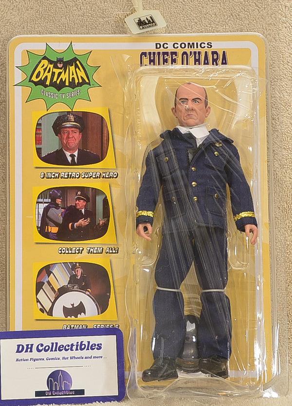 Figures Toy Co - Batman Classic TV Series  - Series 5 Chief O'Hara Action Figure 8" Mego Retro