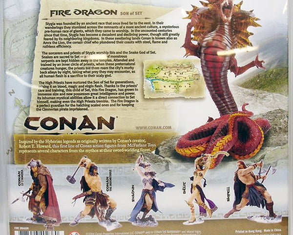 2004 McFarlane Conan Series One Fire Dragon Action Figure