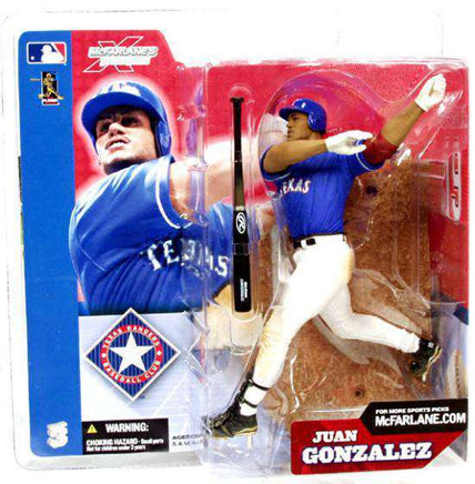 2002 McFarlane Sportspicks MLB Series 3 Juan Gonzalez Texas Rangers White Jersey Action Figure