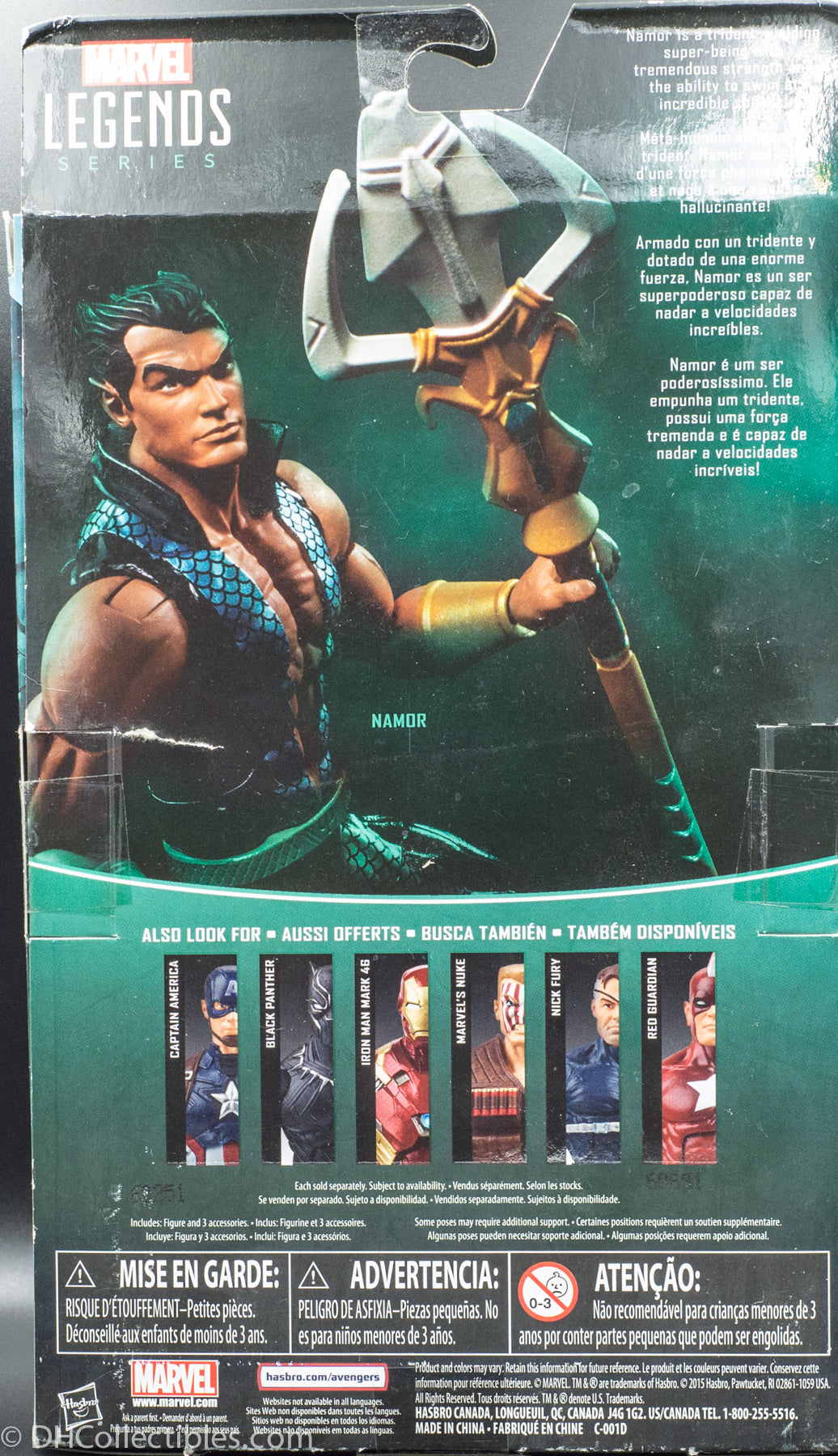 2015 Hasbro Marvel Legends Series Namor Action Figure
