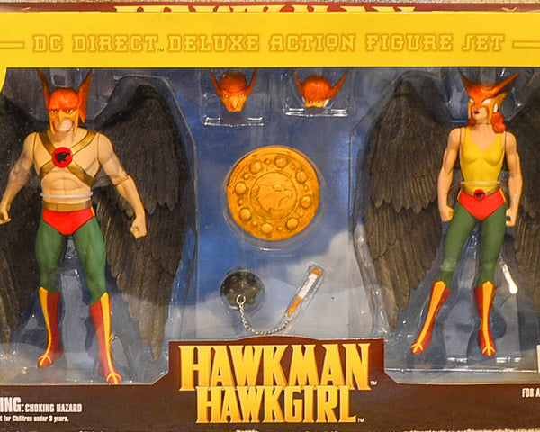 2001 DC Direct Hawkman & Hawkgirl Deluxe Action Figure Box Set