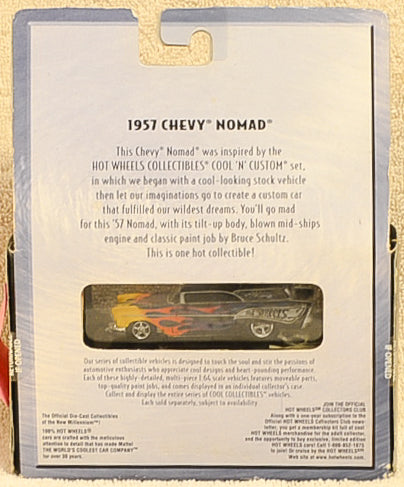 Hot Wheels 1957 Chevy Nomad Black with Yellow and Orange