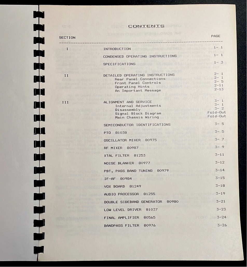Ten-Tec Corsair II Owner's Manual