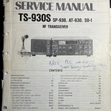 Kenwood TS-930S Amateur Radio Service Manual