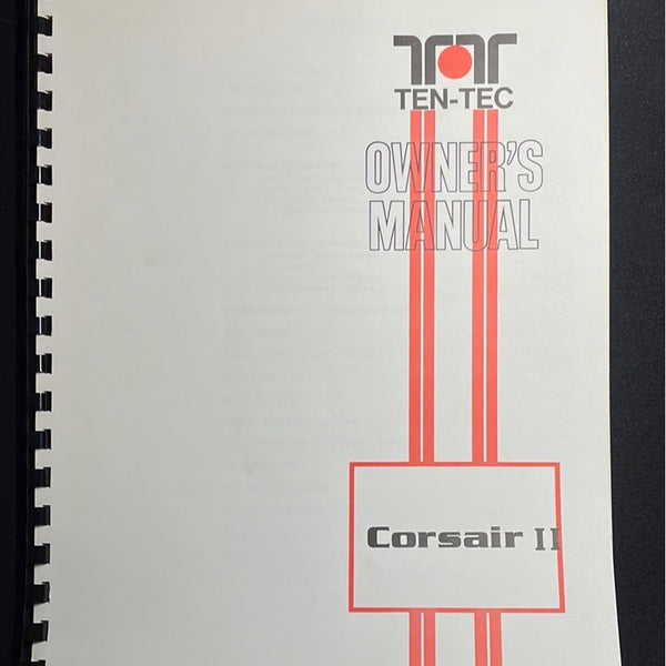 Ten-Tec Corsair II Owner's Manual