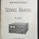 Kenwood TL-922 Amateur Radio Amplifier Service Manual Package