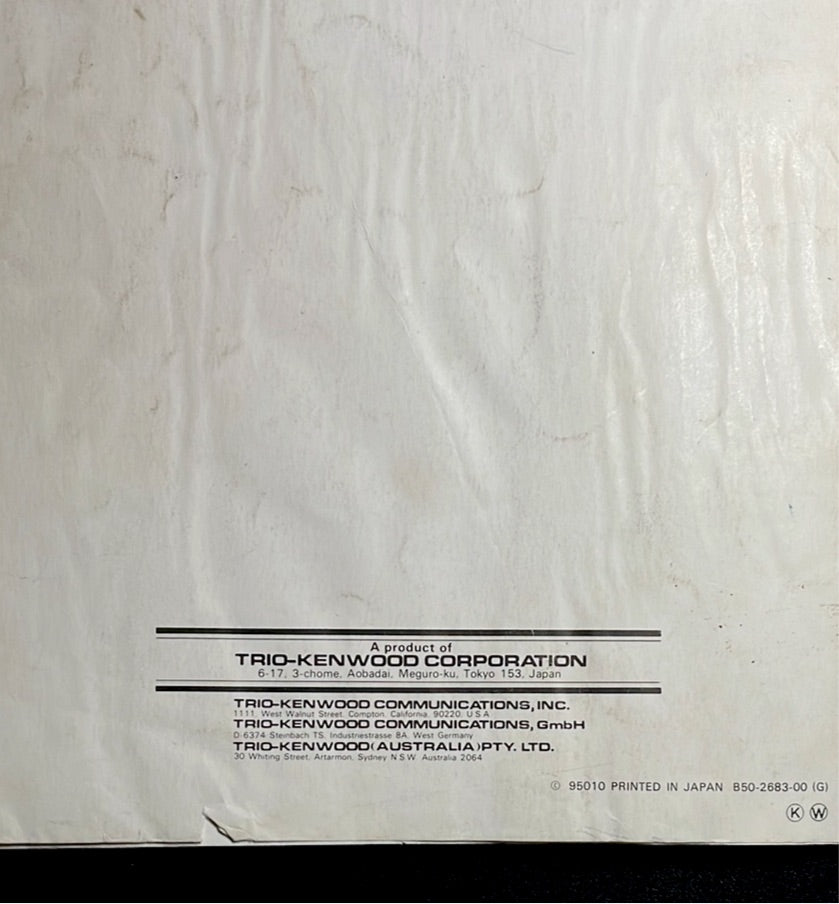 Kenwood TS-520SE Instruction Manual