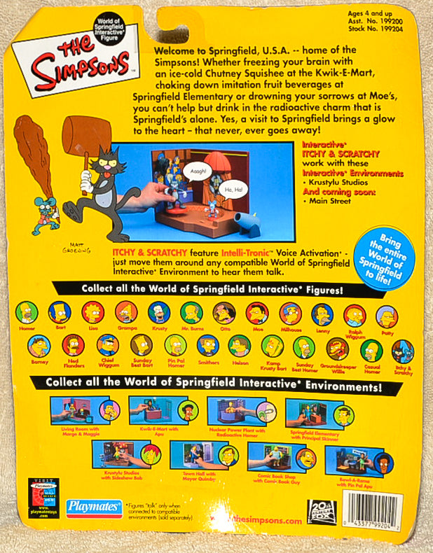 The Simpsons - Interactive Itchy & Scratchy - Action Figures