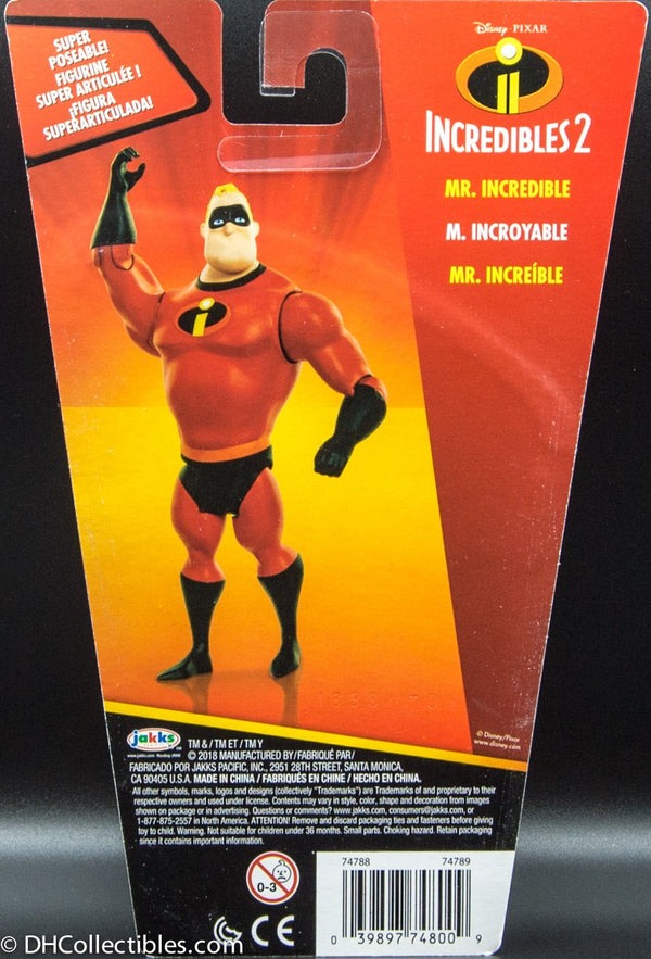 2018 Jakks Disney Incredibles 2 Mr Incredible Action Figure