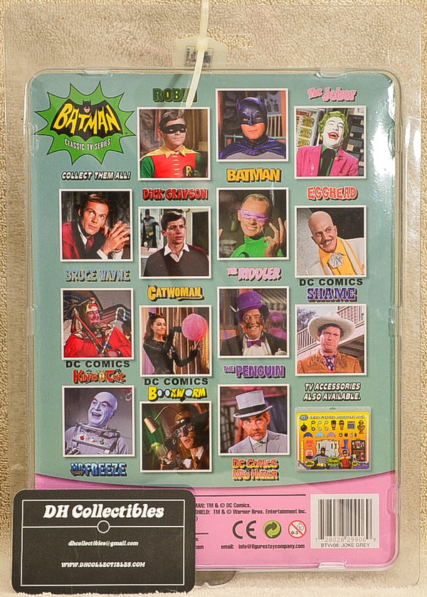 Figures Toy Co. The Joker - Classic TV Series Grey Suit Joker Variant Action Figure 8" Mego Retro