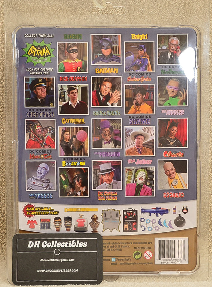 Figures Toy Co - Batman Classic TV Series  - Series 4 King Tut Action Figure 8" Mego Retro
