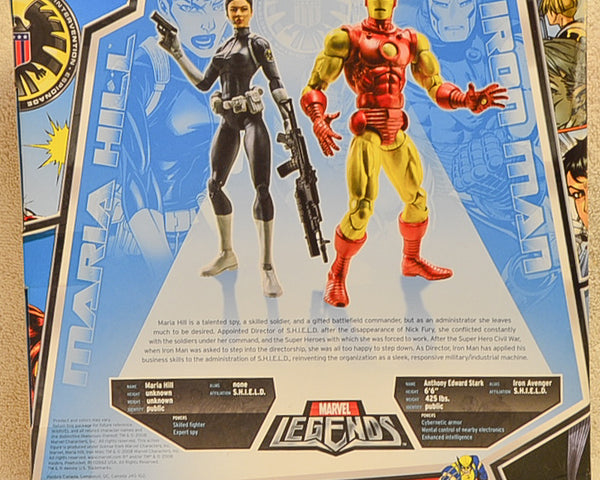 Marvel Legends - S.H.I.E.L.D Leaders - Maria Hill & Iron Man Action Figures
