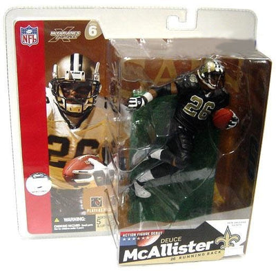 2003 McFarlane Sportspicks NFL Series 6 Deuce McAllister New Orleans Saints Black Jersey Action Figure