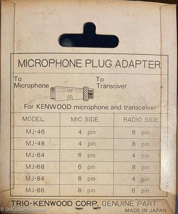 Kenwood MJ-48 Microphone Adapter
