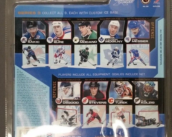 2002 McFarlane Sports Picks Alexander Mogilny Toronto Maple Leafs Blue Jersey Action Figure