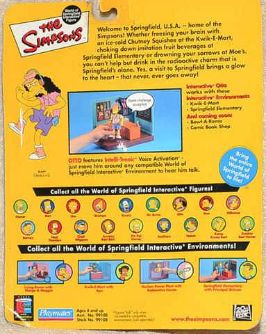 Playmates - The Simpsons - Interactive Otto - Action Figure