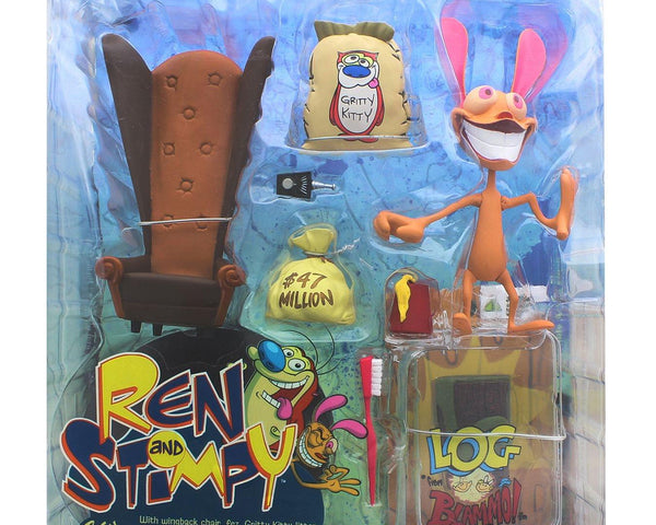 2004 Palisades Ren and Stimpy Ren Hoek Vintage Action Figure Set