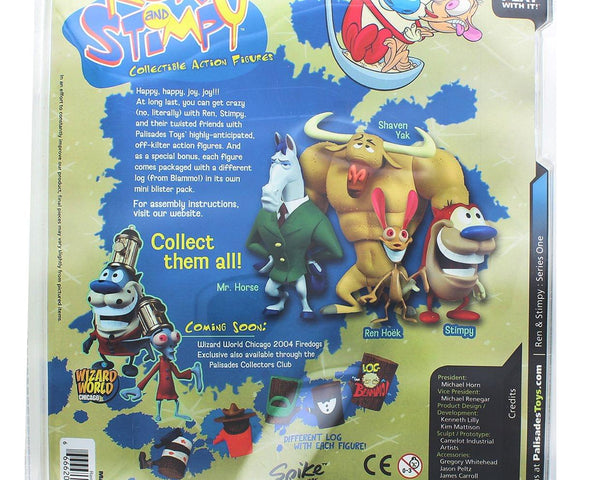 2004 Palisades Ren and Stimpy Ren Hoek Vintage Action Figure Set