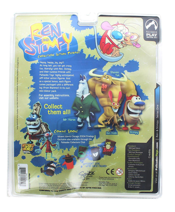 2004 Palisades Ren and Stimpy Ren Hoek Vintage Action Figure Set