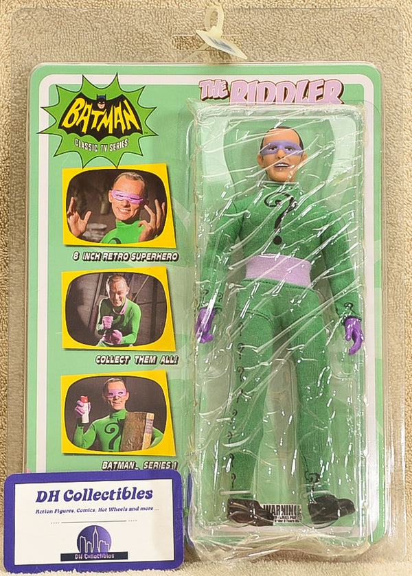 Figures Toy Co. Green Arrow - Batman Classic TV Series 1 - Riddler Action Figure 8" Mego Retro