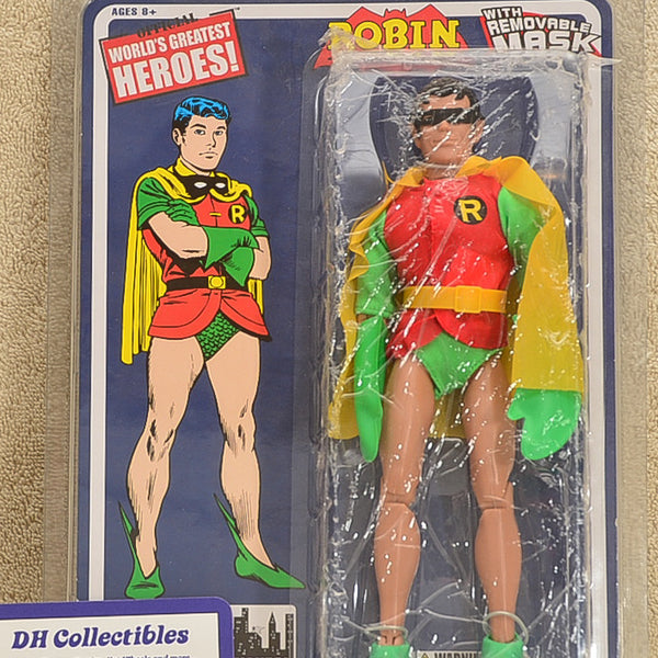 Figures Toy Co - World's Greatest Heroes - Robin - Series 3 Action Figure 8" Mego Retro