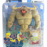 2004 Palisades Ren and Stimpy Shaven Yak Vintage Action Figure Set
